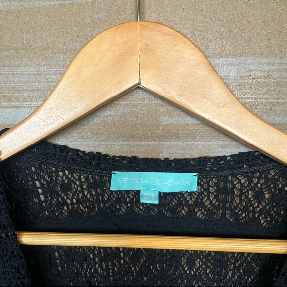 Melissa Obadash Ashley Swim Coverup Black Lace Pool Beachy Womens S - Picture 4 of 5